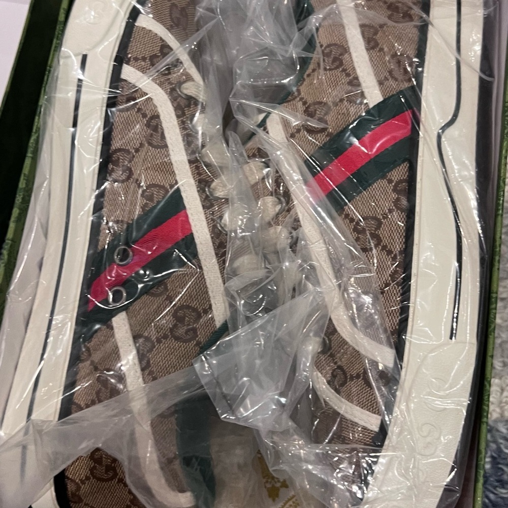 Brown and Red Patterned Sneakers
